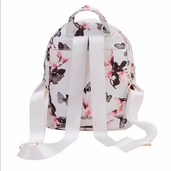 White floral mini backpack Restocked!!! - Picture 3 of 4
